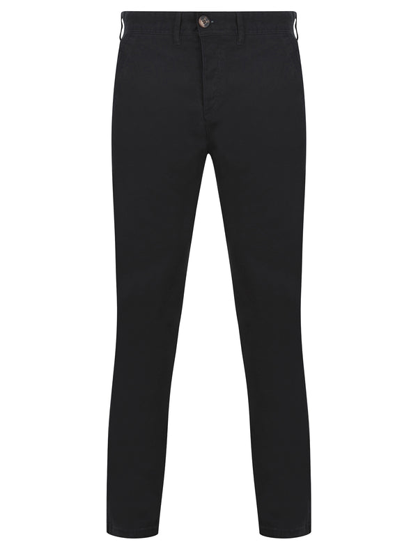 Kahua Stretch Cotton Chino Trousers in Sky Captain Navy - Kensington Eastside