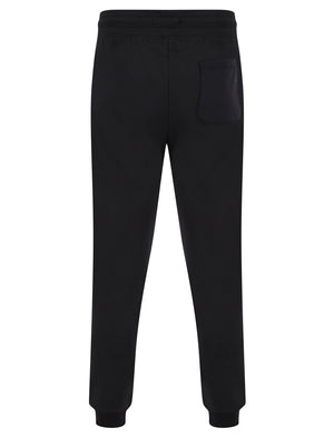 Tilt Brushback Fleece Cuffed Zip Pocket Joggers in Jet Black - Tokyo Laundry