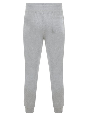 Tilt Brushback Fleece Cuffed Zip Pocket Joggers in Light Grey Marl - Tokyo Laundry