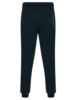 Tilt Brushback Fleece Cuffed Zip Pocket Joggers in Sky Captain Navy - Tokyo Laundry