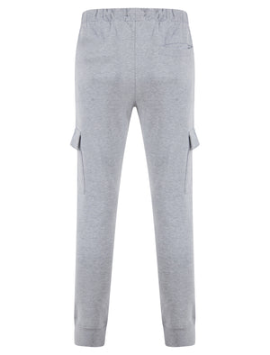 Veyle Multi-Pocket Cargo Style Cuffed Joggers in Light Grey Marl - Tokyo Laundry