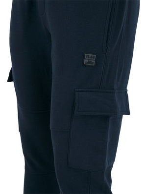 Veyle Multi-Pocket Cargo Style Cuffed Joggers in Sky Captain Navy - Tokyo Laundry