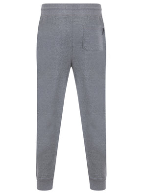 Mirrors Brushback Fleece Cuffed Joggers in Mid Grey Marl - Tokyo Laundry