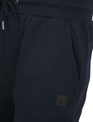 Underground (3 Pack) Basic Cotton Blend Brushback Fleece Joggers Set in Sky Captain Navy / Light Grey Marl / Jet Black - Tokyo Laundry