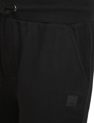 Underground (3 Pack) Basic Cotton Blend Brushback Fleece Joggers Set in Sky Captain Navy / Light Grey Marl / Jet Black - Tokyo Laundry