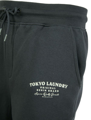 Hookstone Brushback Fleece Cuffed Joggers in Iron Gate - Tokyo Laundry