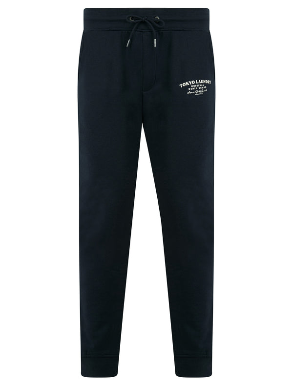 Hookstone Brushback Fleece Cuffed Joggers in Sky Captain Navy - Tokyo Laundry