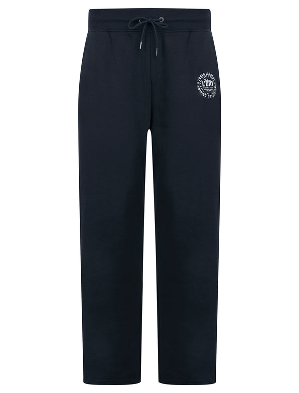 Aspin Brushback Fleece Straight Leg Joggers in Sky Captain Navy - Tokyo Laundry