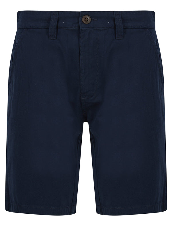 Somero Cotton Twill Chino Shorts in Sky Captain Navy - Tokyo Laundry