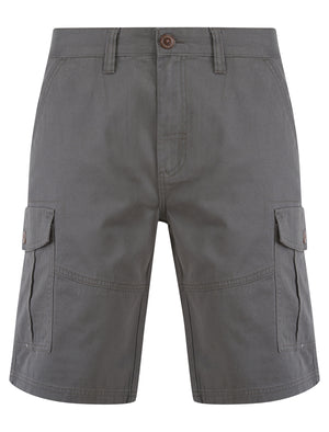 Marini Cotton Twill Cargo Shorts in Asphalt Grey - Tokyo Laundry