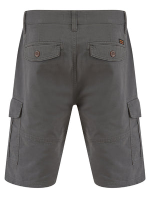 Marini Cotton Twill Cargo Shorts in Asphalt Grey - Tokyo Laundry