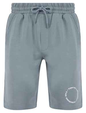 Kade Motif Brushback Fleece Jogger Shorts in Cool Grey - Tokyo Laundry