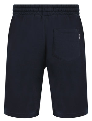 Figure Motif Brushback Fleece Jogger Shorts in Sky Captain Navy - Tokyo Laundry