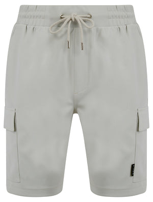 Brent Multi-Pocket Stretch Fabric Jogger Cargo Shorts in Pumice Grey - Tokyo Laundry