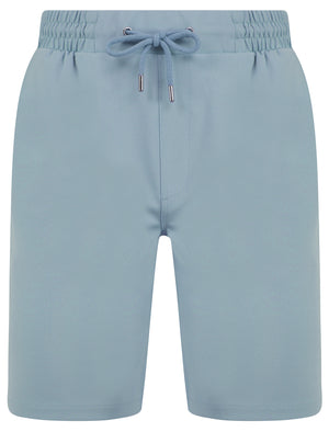 Gelato Stretch Fabric Jogger Shorts in Dusty Blue - Tokyo Laundry