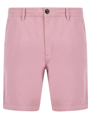 Possidi Cape Dobby Cotton Elastic Waist Chino Shorts in Dawn Lilac - Tokyo Laundry