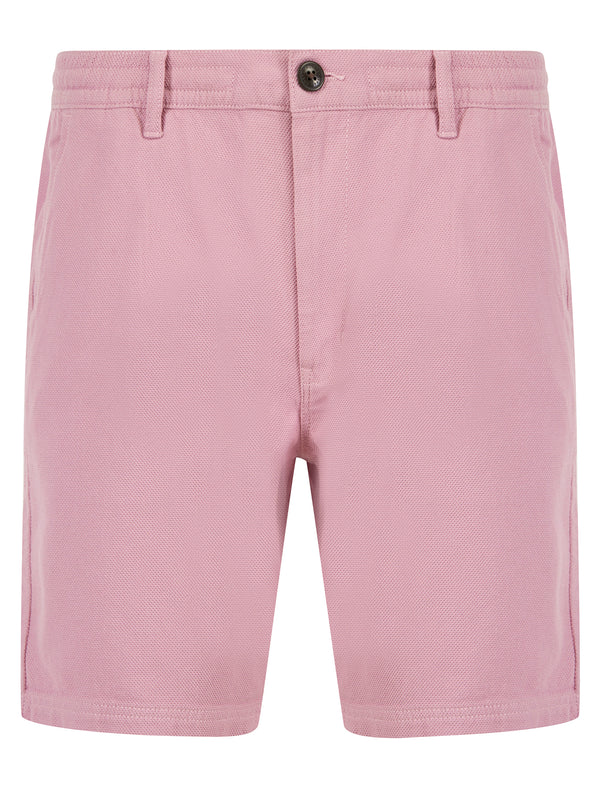 Possidi Cape Dobby Cotton Elastic Waist Chino Shorts in Dawn Lilac - Tokyo Laundry