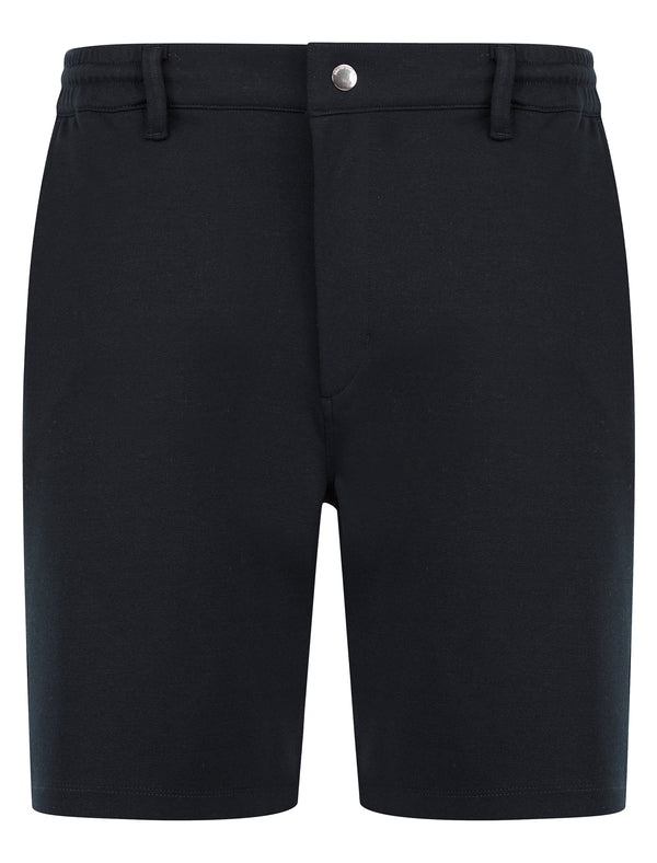 Voyage Stretch Fabric Jersey Chino Shorts in Sky Captain Navy - Tokyo Laundry