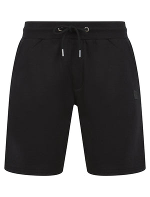Helm (2 Pack) Cotton Blend Brushback Fleece Jogger Shorts Set in Jet Black / Light Grey Marl - Tokyo Laundry