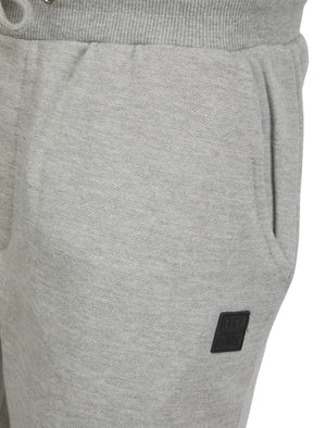 Helm (2 Pack) Cotton Blend Brushback Fleece Jogger Shorts Set in Jet Black / Light Grey Marl - Tokyo Laundry