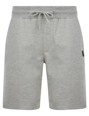 Helm (2 Pack) Cotton Blend Brushback Fleece Jogger Shorts Set in Jet Black / Light Grey Marl - Tokyo Laundry