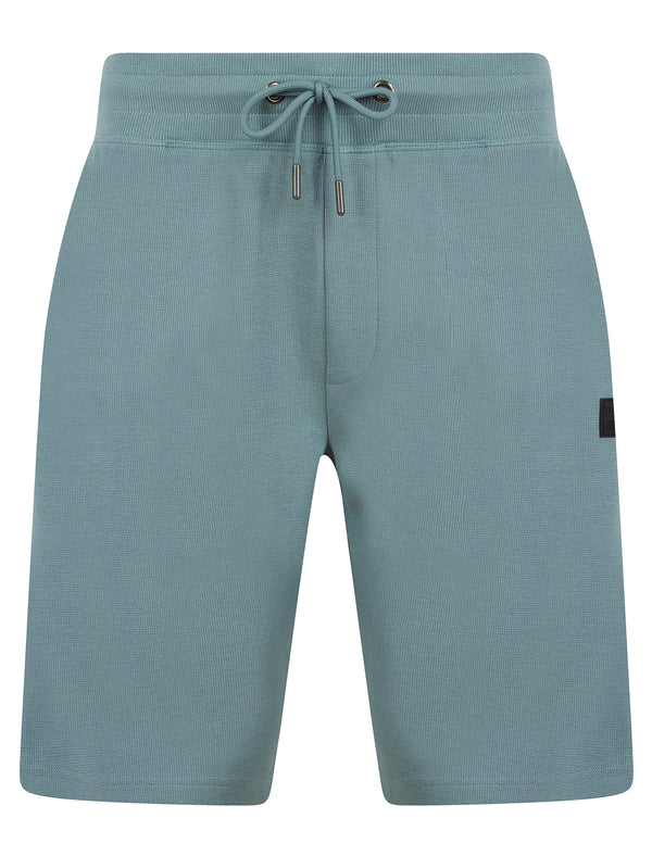 Tarot Motif Brushback Fleece Jogger Shorts in Cool Grey - Tokyo Laundry