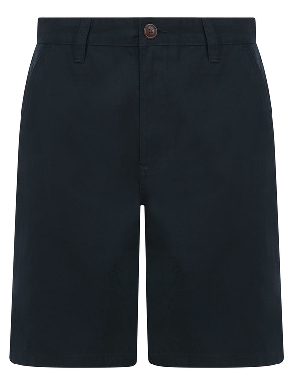 Massi Classic Fit Cotton Twill Chino Shorts in Sky Captain Navy - Tokyo Laundry
