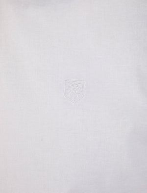 Fetlock Short Sleeve Oxford Cotton Shirt in White - Kensington Eastside