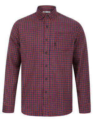 Anaik Checked Cotton Flannel Shirt in Raspberry Radiance - Tokyo Laundry