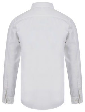 Holkham Cotton Twill Long Sleeve Shirt in White - Tokyo Laundry