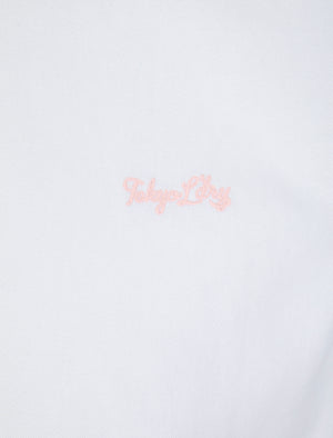 Elbury 3 Short Sleeve Cotton Twill Shirt in Bright White - Tokyo Laundry