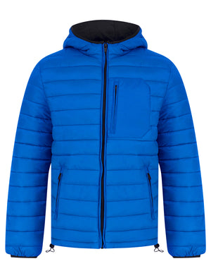 Samoset Quilted Puffer Jacket with Hood in French Blue - Tokyo Laundry