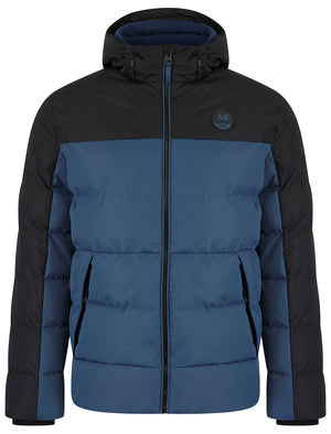Abu Micro-Fleece Lined Quilted Puffer Jacket with Hood in Sargasso Blue - Tokyo Laundry