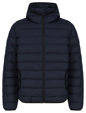 Tamary Quilted Puffer Jacket with Hood in Sky Captain Navy - Tokyo Laundry