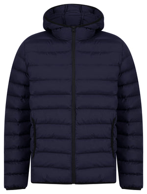 Tamary Quilted Puffer Jacket with Hood in Sky Captain Navy - Tokyo Laundry