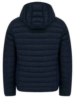 Vizzini Quilted Puffer Jacket with Hood in Sky Captain Navy - Tokyo Laundry