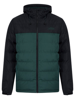 Tassilo Micro-Fleece Lined Quilted Puffer Jacket with Hood in Jet Black - Tokyo Laundry