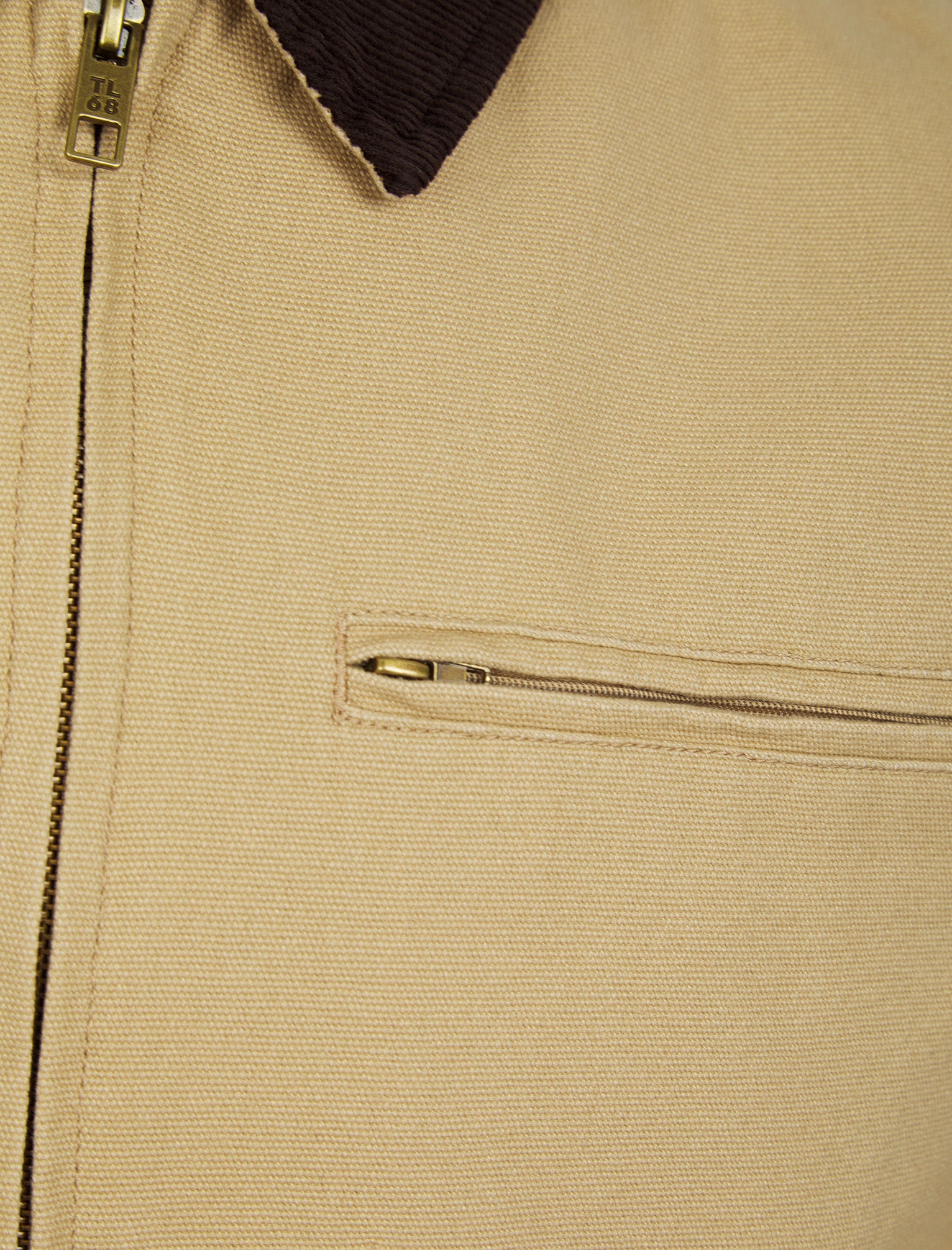 Tapko Lightly Padded Canvas Casual Harrington Bomber Jacket with