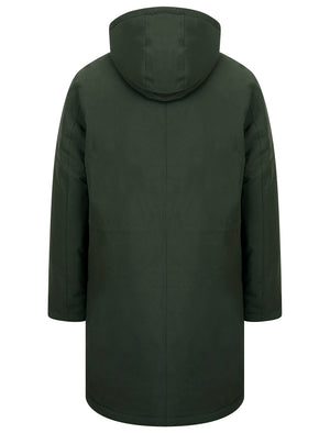 Tameron Borg Fleece Lined Parka Coat with Hood in Khaki - Tokyo Laundry