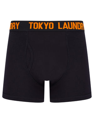 Tilson 2 (2 Pack) Boxer Shorts Set in Carrot / Golden Rod - Tokyo Laundry