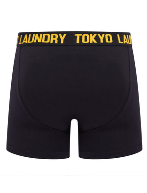 Tilson 2 (2 Pack) Boxer Shorts Set in Carrot / Golden Rod - Tokyo Laundry