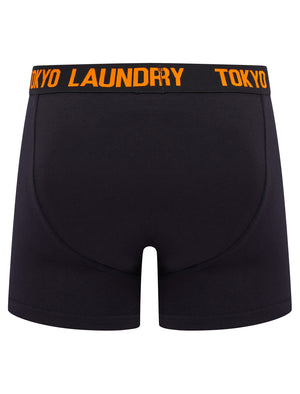 Tilson 2 (2 Pack) Boxer Shorts Set in Carrot / Golden Rod - Tokyo Laundry