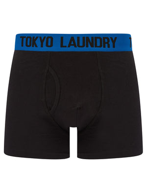 Trader 2 (2 Pack) Boxer Shorts Set in Formula One Red / Princess Blue - Tokyo Laundry