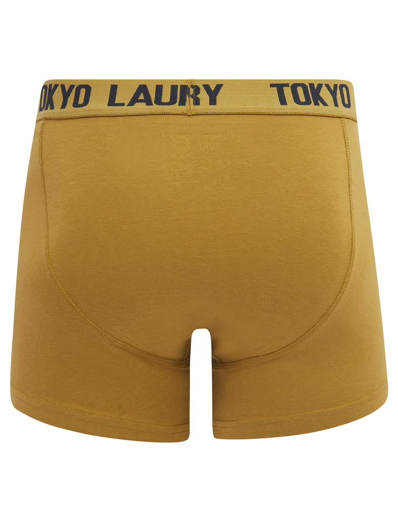 Hillside (2 Pack) Boxer Shorts Set in Cumin / Sky Captain Navy - Tokyo ...