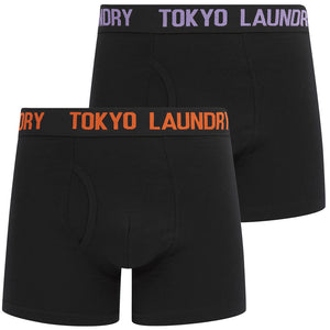 Walkers (2 Pack) Boxer Shorts Set in Sunlit Allium Violet / Orangeade - Tokyo Laundry