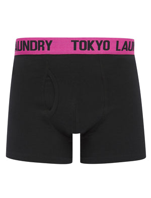 Marthem (2 Pack) Boxer Shorts Set in Raspberry Rose / Mid Grey Marl - Tokyo Laundry