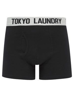 Marthem (2 Pack) Boxer Shorts Set in Cannoli Cream / Azure Blue - Tokyo Laundry