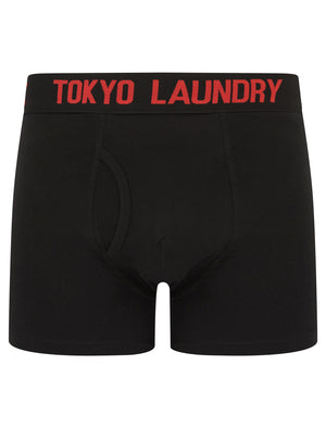 Walkers 2 (2 Pack) Boxer Shorts Set in Poppy Red / Cannoli Cream - Tokyo Laundry