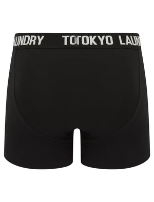 Laken (2 Pack) Boxer Shorts Set in Poppy Red / Cannoli Cream - Tokyo Laundry