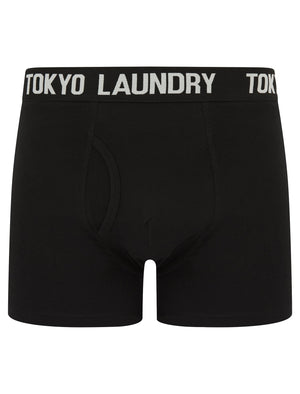 Laken (2 Pack) Boxer Shorts Set in Poppy Red / Cannoli Cream - Tokyo Laundry